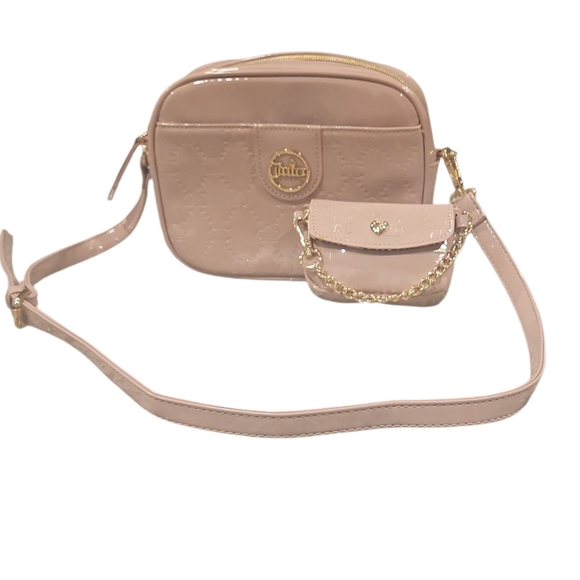 Elegant Pink Crossbody Bag Set Exellent Condition Small Bag New - Picture 1 of 9